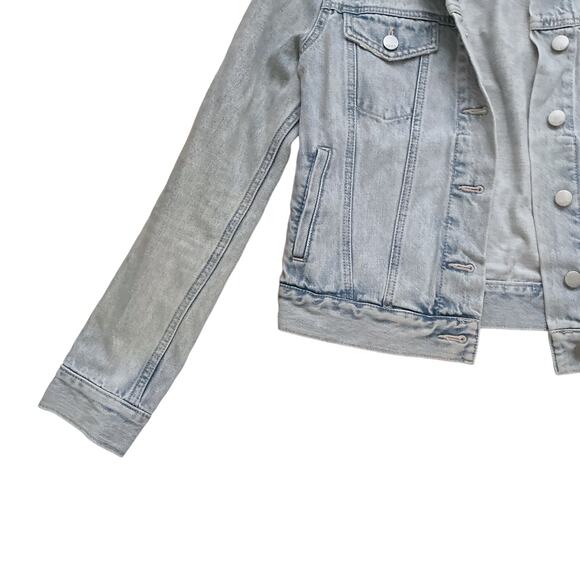 GAP 1969 Light Wash Sun Bleached Retro Denim Blue Jean Jacket Size Small - Picture 3 of 4